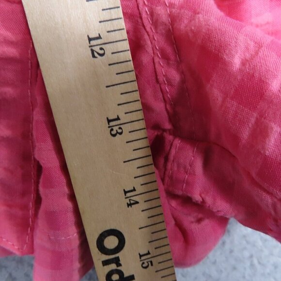 Time And Tru Womens XL Seersucker Shorts Paperbag Waist High-Rise Rose Pull On - Picture 6 of 11